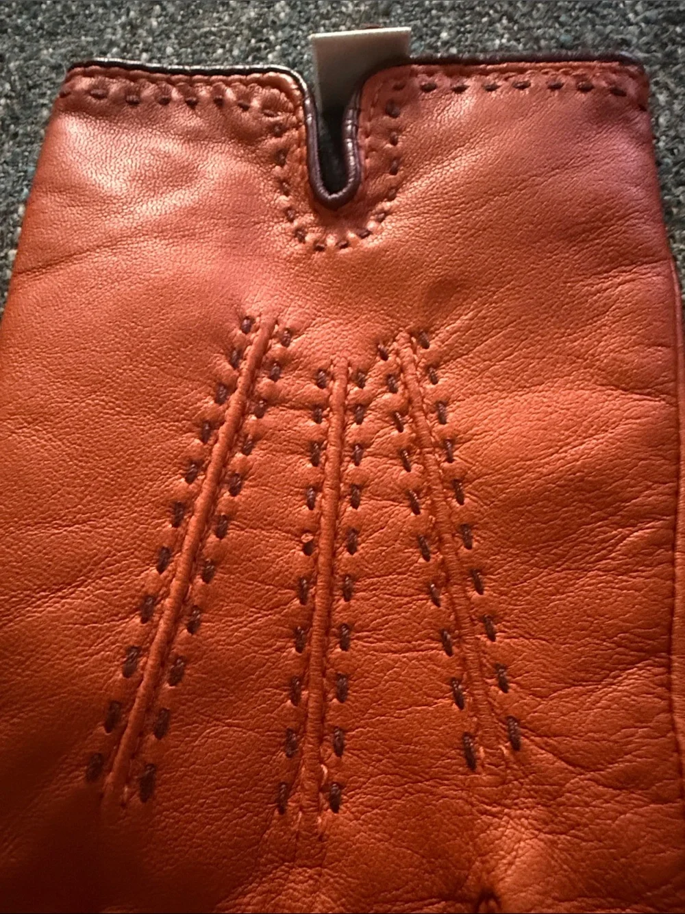 EUC Preston & York women’s XL Leather Gloves in Burnt Orange